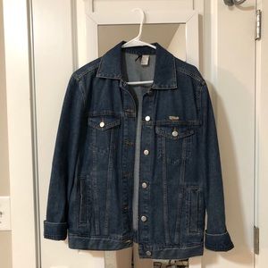 Oversized denim jacket